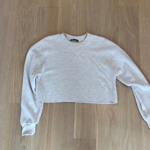 Cropped Crewneck Sweatshirt
